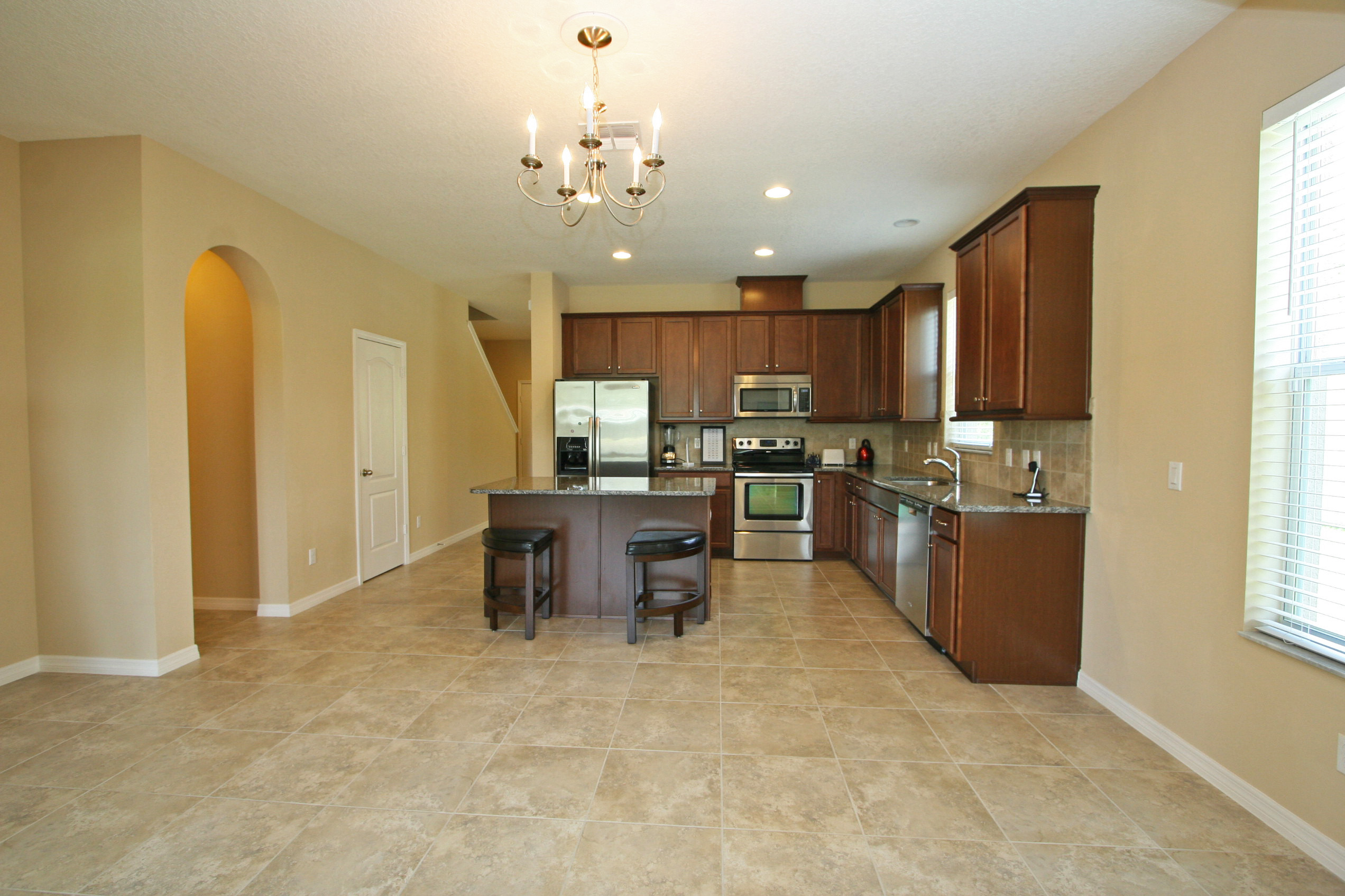 Open Kitchen and Living Area